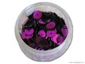 Pailletten rond, 6 mm. 500st. paars metallic