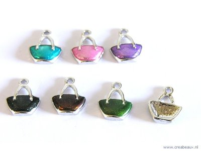 Tasje, 17x14mm, groen