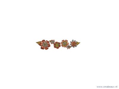 Sizzix SIZ657824, Sizzlits Decorative Strip Die, Tattered flower