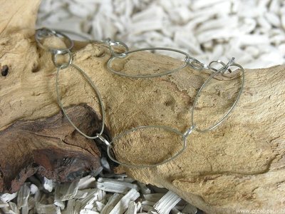 Schakelketting ovaal, 40x19mm, zilverkleur