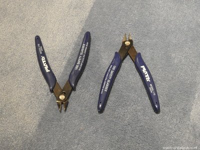 Kniptang, 10cm, blauw