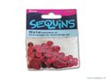 Pailletten rond, 8 mm. 200 st. rood