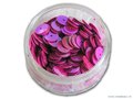 Pailletten rond, 6 mm. 500st. helderpaars