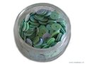 Pailletten rond, 6 mm. 500st. wit lila