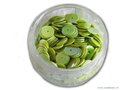 Pailletten rond, 6 mm. 500st. geel