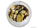 Pailletten rond, 6 mm. 500st. goud metallic (2)