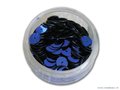 Pailletten rond, 6 mm. 500st. blauw-paars metallic (3)