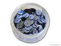 Pailletten rond, 6 mm. 500st. licht lila metallic