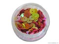 Pailletten rond, 6 mm. 500st. oranje