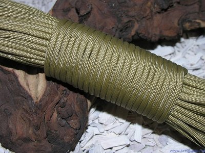 Paracord 550, 4mm, grijsgroen
