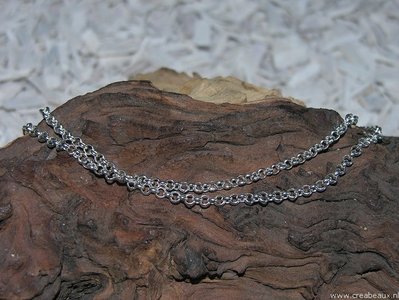 Jasseron 4x4mm, zilverkleur