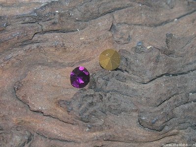 Similisteen SS30, 6,4mm, donker amethist