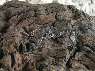 Verlengketting met klemmetje, 80mm, nikkelkleur