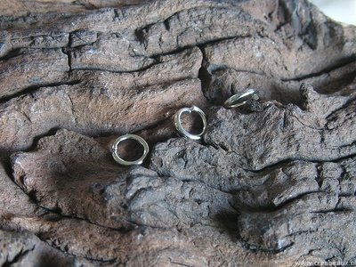 Ringetjes (1.0mm dik), 6mm, nikkelkleur