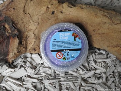 Foam Clay Metallic, 14 gram, paars