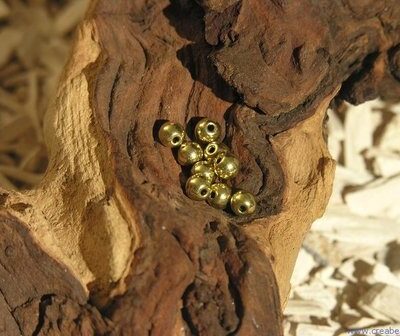 Kraal, 6mm, goud