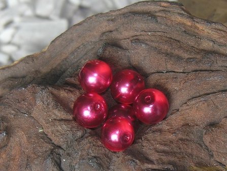 304591591 Parel rond, 10mm, rood