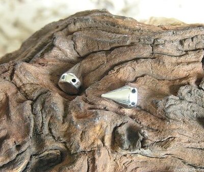 Studs metal look, 18mm, zilverkleur