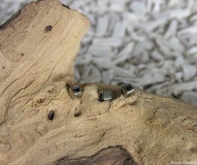 Kubus groot gat, 7mm, zilverkleur