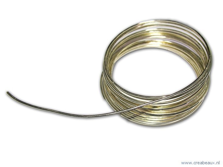 300986633 Aluminium draad rond, 2 mm, parel